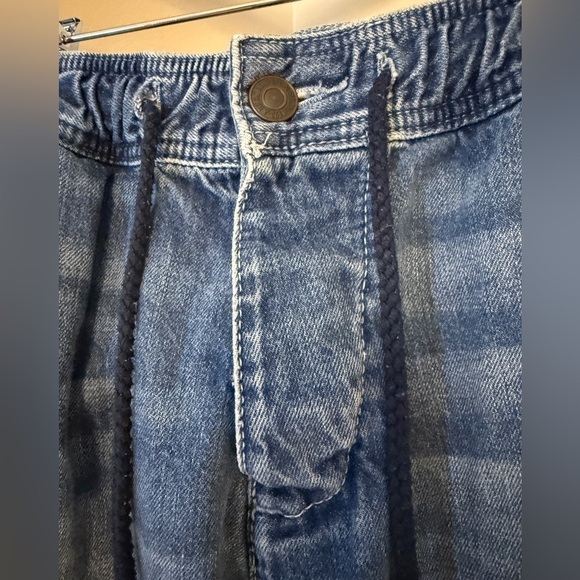 Abercrombie & Fitch Denim Jean Joggers Medium Vintage Y2K - Picture 2 of 8